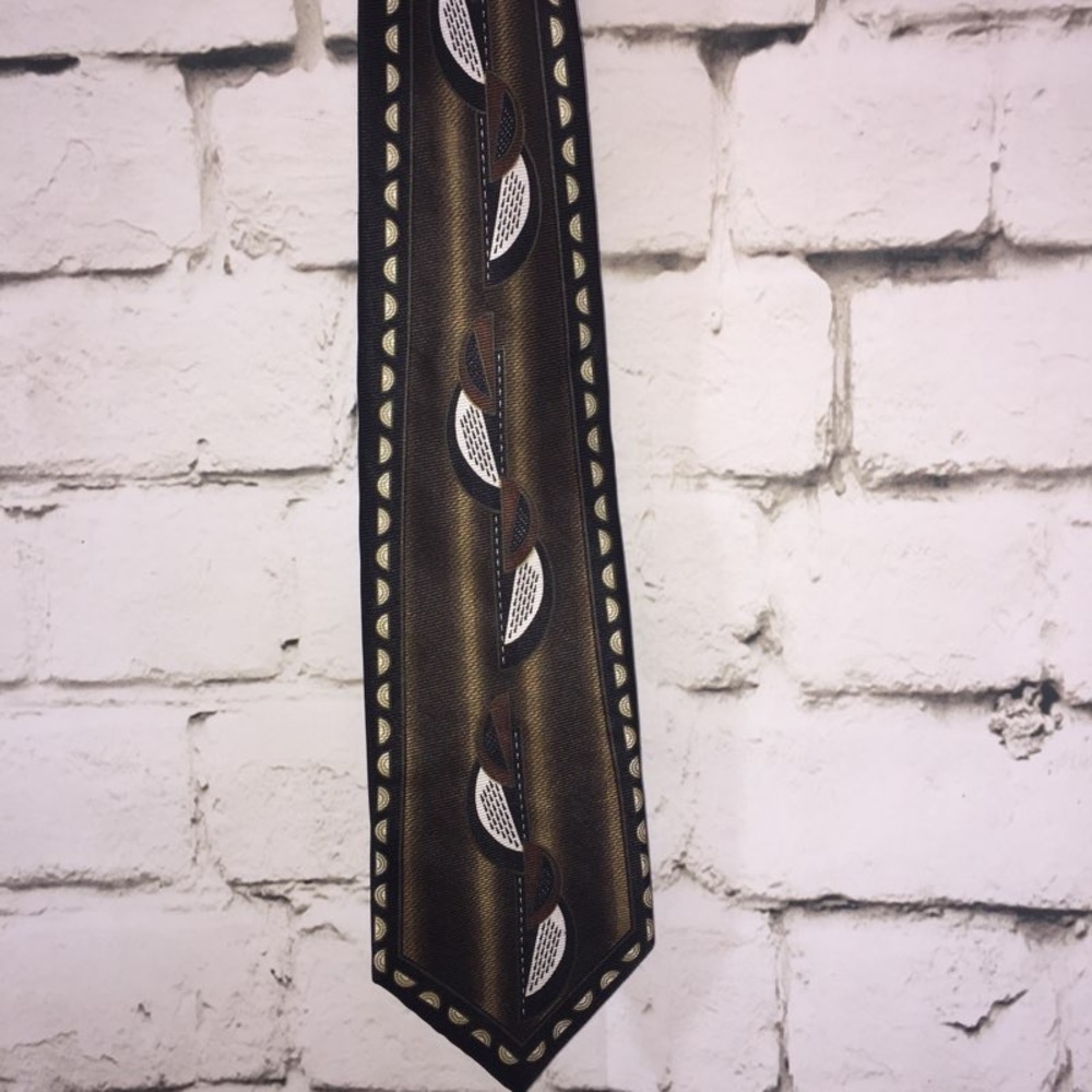 ROFFE ACCESSORIES Black, Brown & Beige Neck Tie